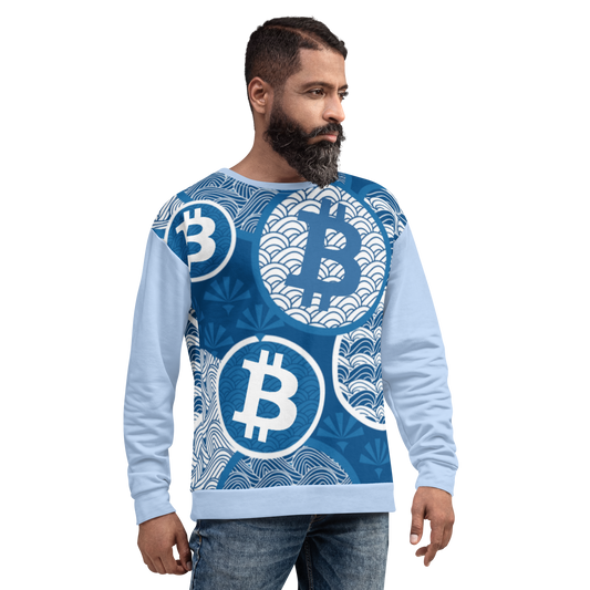 Bitcoin Waves Crypto BTC Unisex Sweatshirt