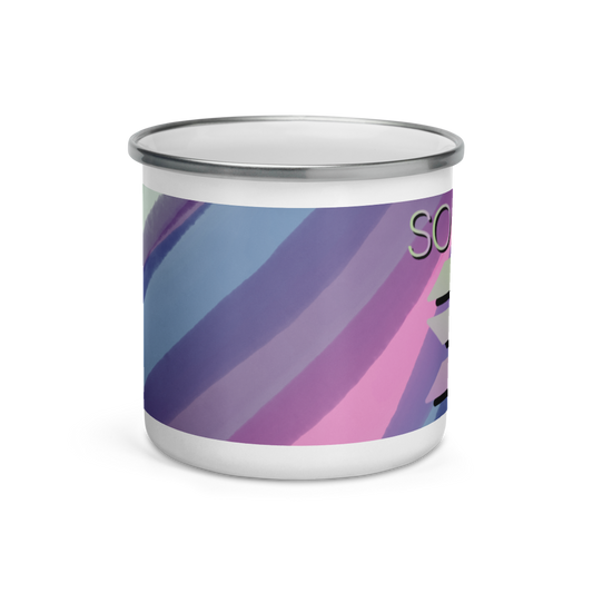 Solana Water Color Crypto SOL Enamel Mug