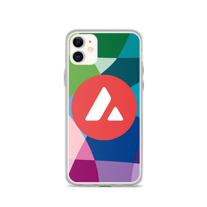 Avalanche Abstract Color Wheel Crypto AVAX iPhone Case