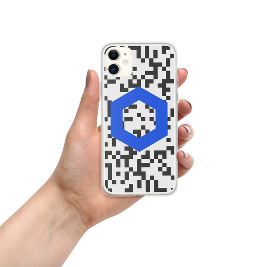 Chainlink Pixels Crypto LINK iPhone Case