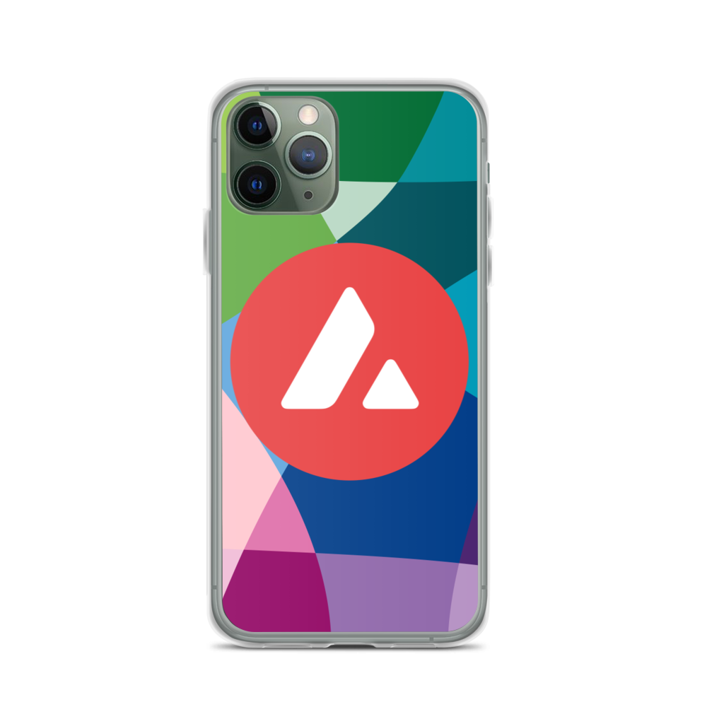 Avalanche Abstract Color Wheel Crypto AVAX iPhone Case