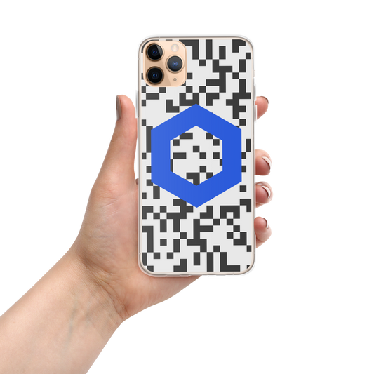 Chainlink Pixels Crypto LINK iPhone Case