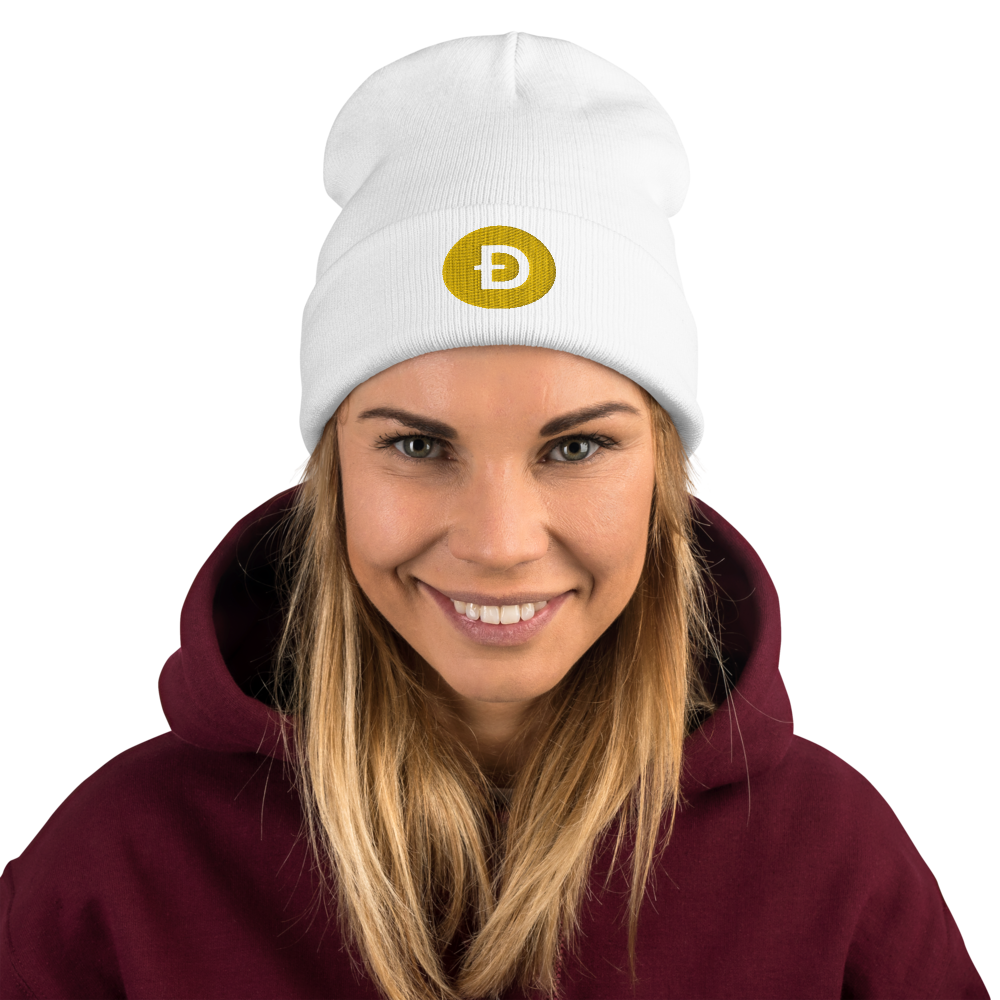 Dogecoin Crypto DOGE Embroidered Beanie