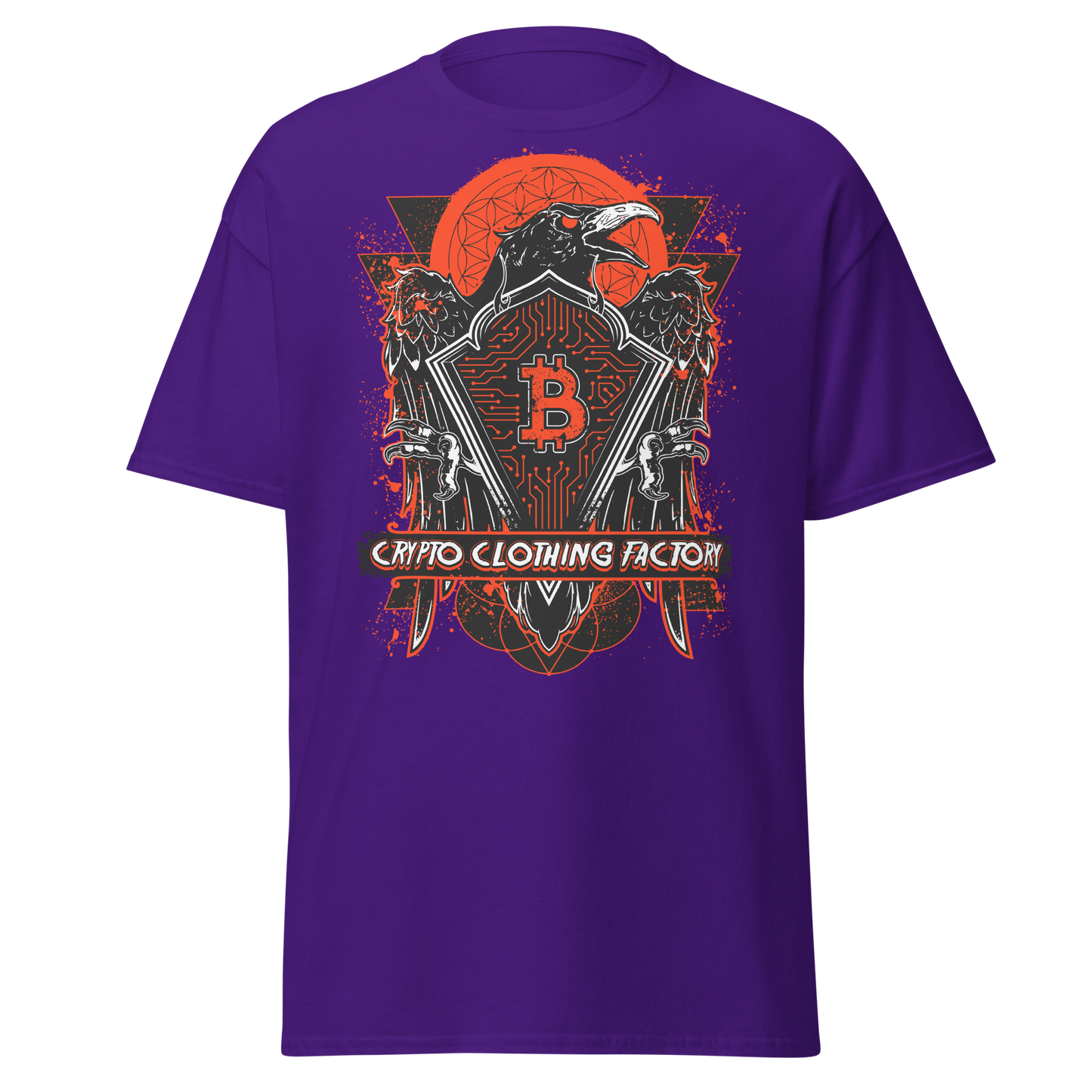 Bitcoin Crow By Loteng Crypto Clothing Factory BTC Men's Classic Tee