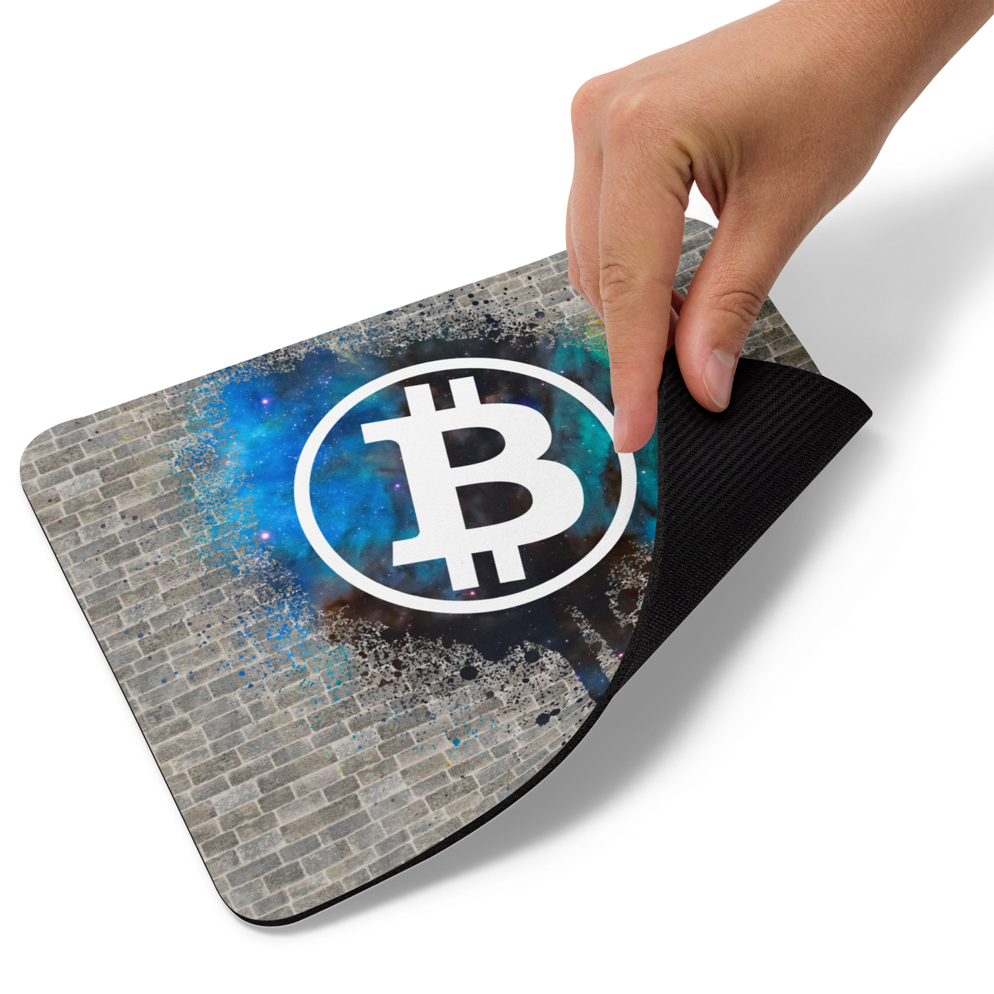 Bitcoin Intergalactic Graffiti Crypto BTC Mouse Pad