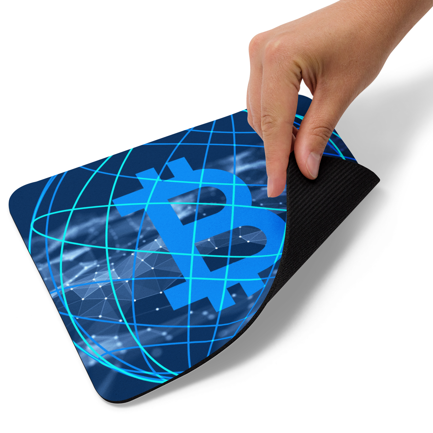 Bitcoin Cyber Network Crypto BTC Mouse Pad
