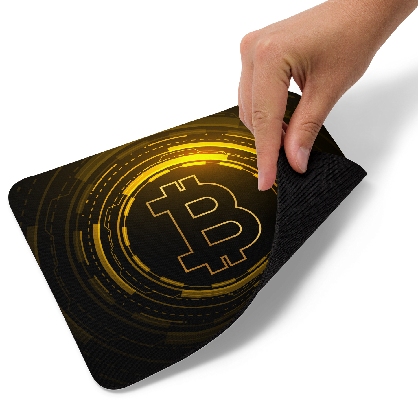 Bitcoin Yellow Core Crypto BTC Mouse Pad