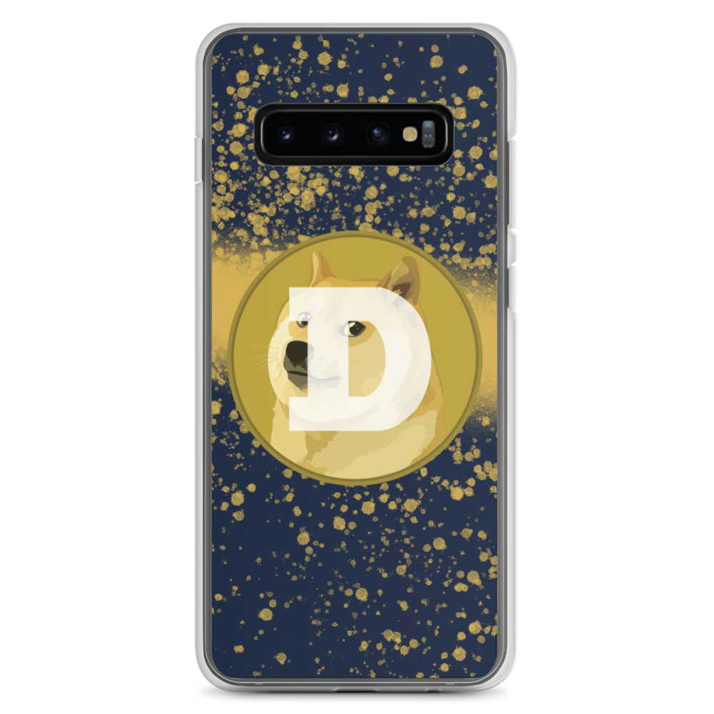Dogecoin Gold Splatter Crypto DOGE Samsung Case