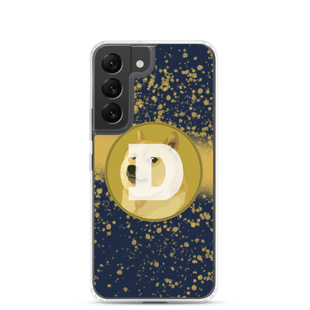 Dogecoin Gold Splatter Crypto DOGE Samsung Case