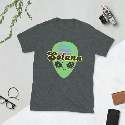 Solana Alien Crypto SOL Short-Sleeve Unisex T-Shirt