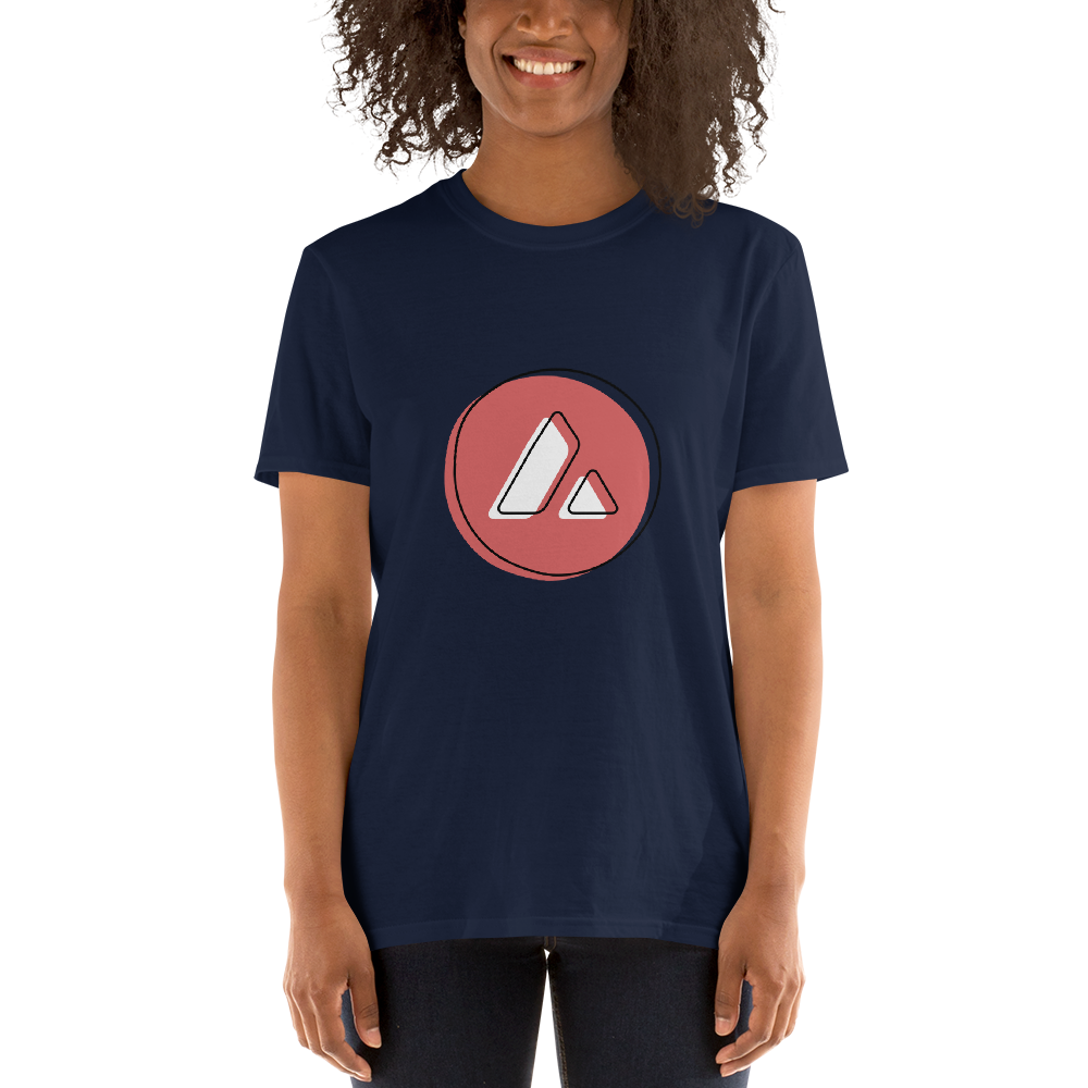 Avalanche Offset Crypto AVAX Short-Sleeve Unisex T-Shirt