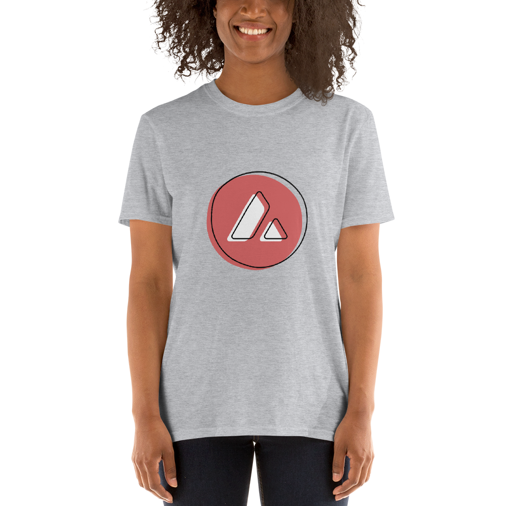 Avalanche Offset Crypto AVAX Short-Sleeve Unisex T-Shirt