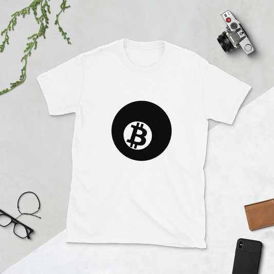 Bitcoin 8-Ball Crypto BTC Short-Sleeve Unisex T-Shirt