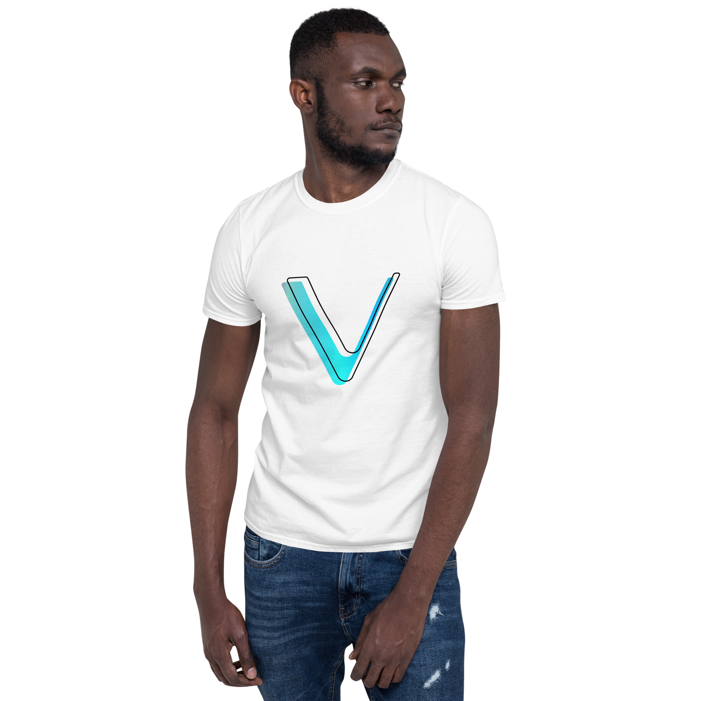 Vechain Offset Crypto VET Short-Sleeve Unisex T-Shirt