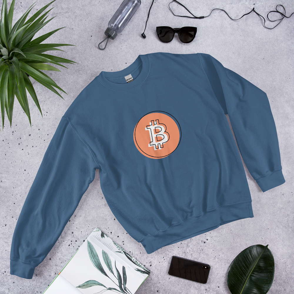 Bitcoin Offset Crypto BTC Unisex Sweatshirt