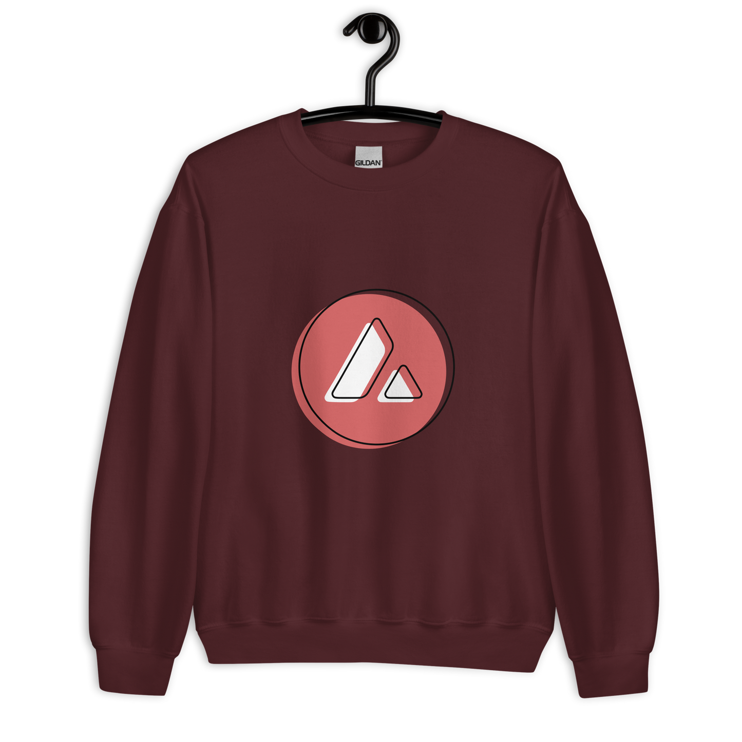 Avalanche Offset Crypto AVAX Unisex Sweatshirt