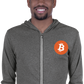 Bitcoin Crypto BTC Embroidered Unisex Zip Hoodie