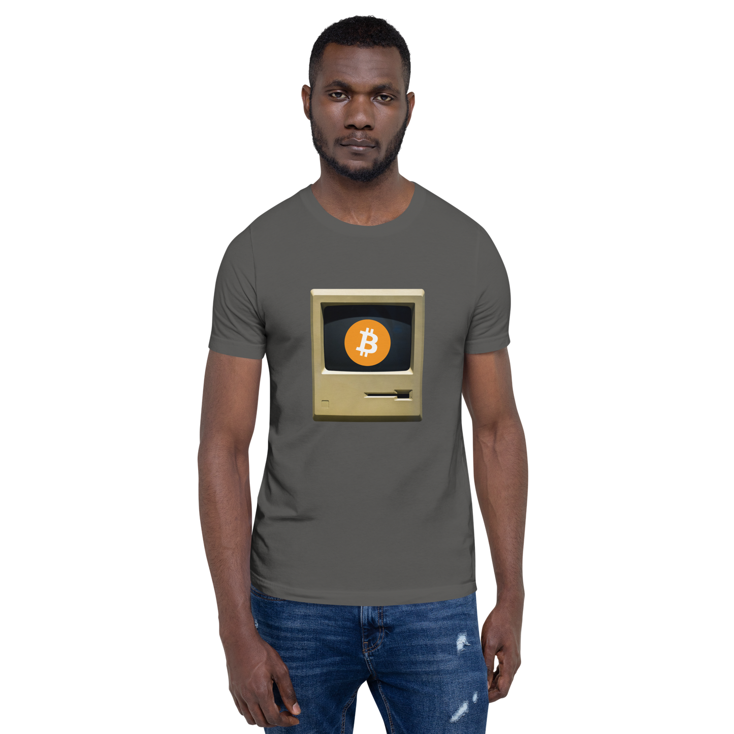 Bitcoin Old School Macintosh Crypto BTC Unisex T-shirt