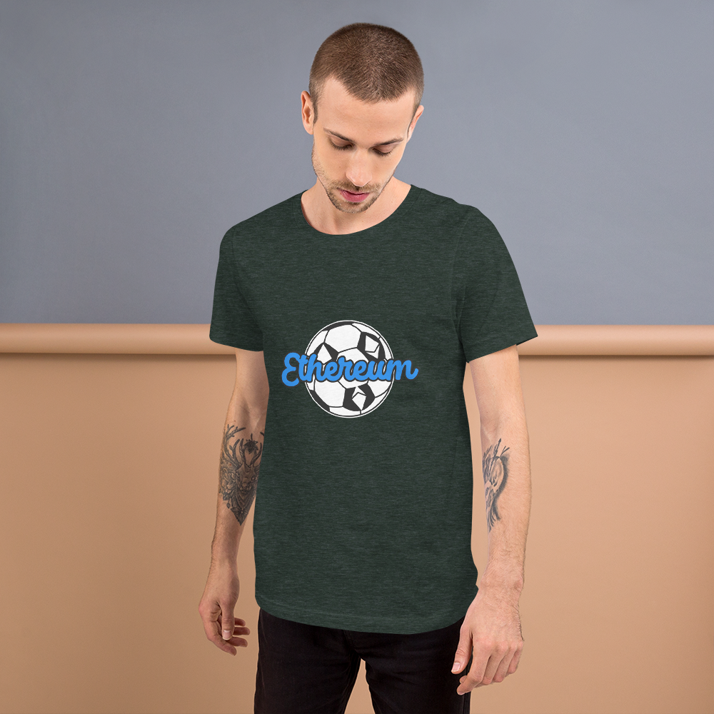 Ethereum Soccer Crypto ETH Heather Unisex T-Shirt