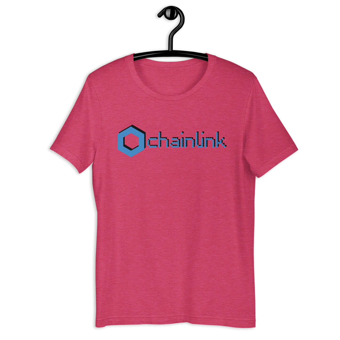 Chainlink Shadow Crypto LINK Heather Short-Sleeve Unisex T-shirt