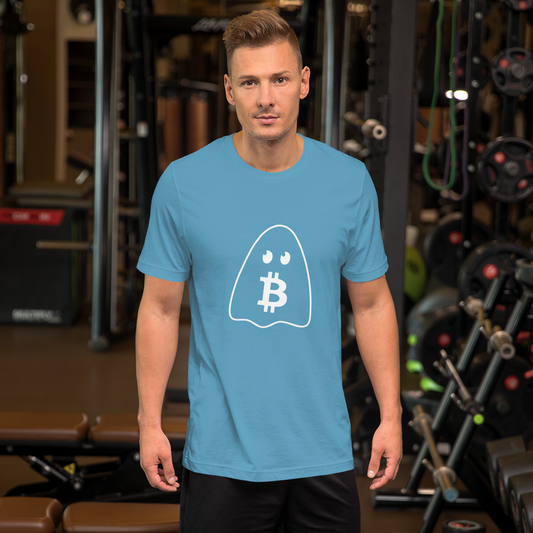 Bitcoin Doodle Ghost Crypto BTC Unisex T-Shirt