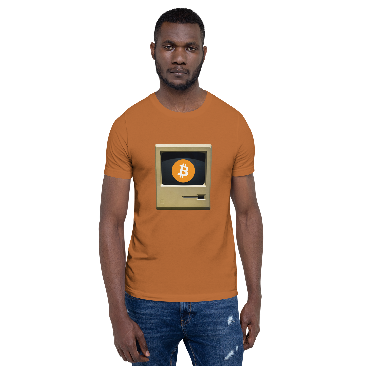 Bitcoin Old School Macintosh Crypto BTC Unisex T-shirt