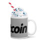 Bitcoin Crypto BTC White Ceramic Glossy Mug